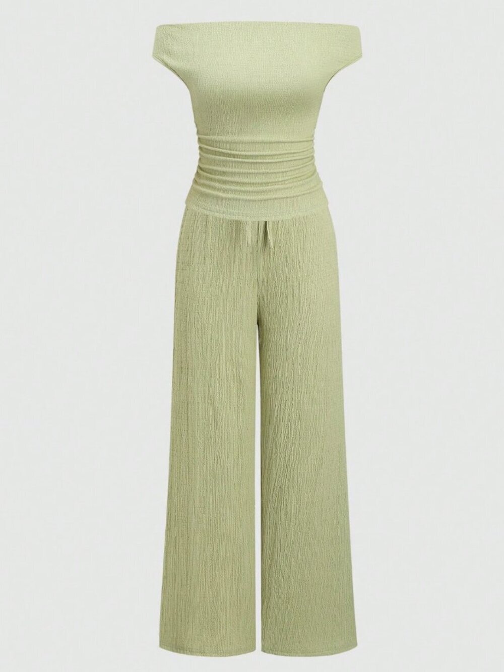 Green Casual Women's Two Pieces